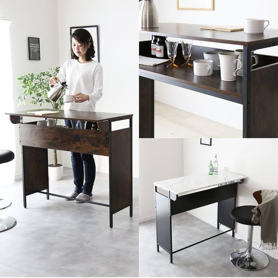 Amazon｜DORIS ドリス キッチンカウンター テーブル ハイ 幅100